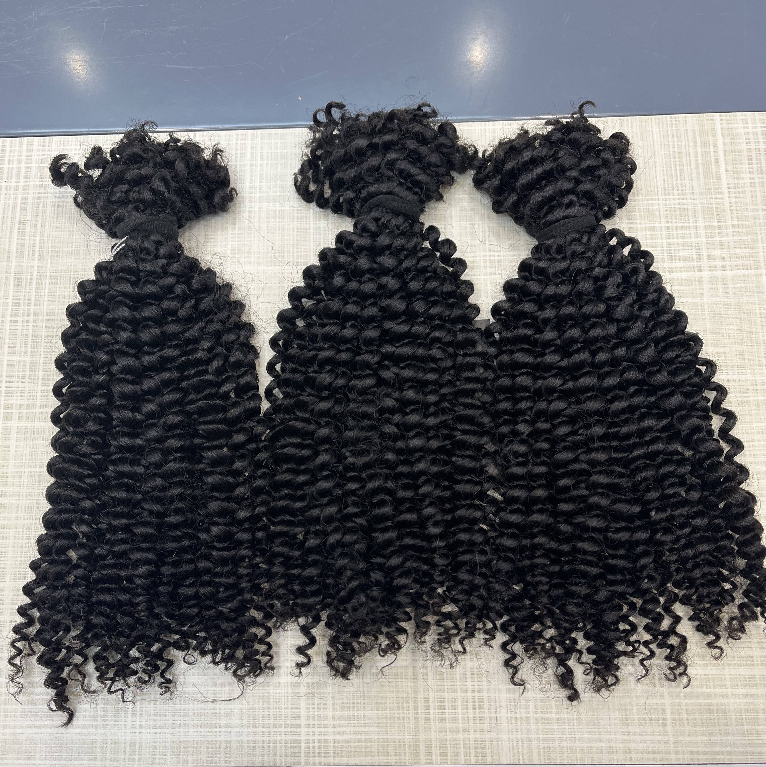 Wholesale Super Double Drawn Kinky Curly Human Hair Bulk For Braiding Hair Micro Twist Braiding Hair