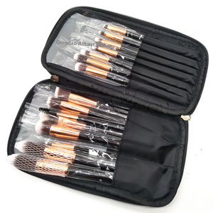 Makeup Brushes PU Bag Hot Sell Private Label Make up Brush Set Go Pro High Quality Marble with Marble 15pcs Marble White 3 Sets