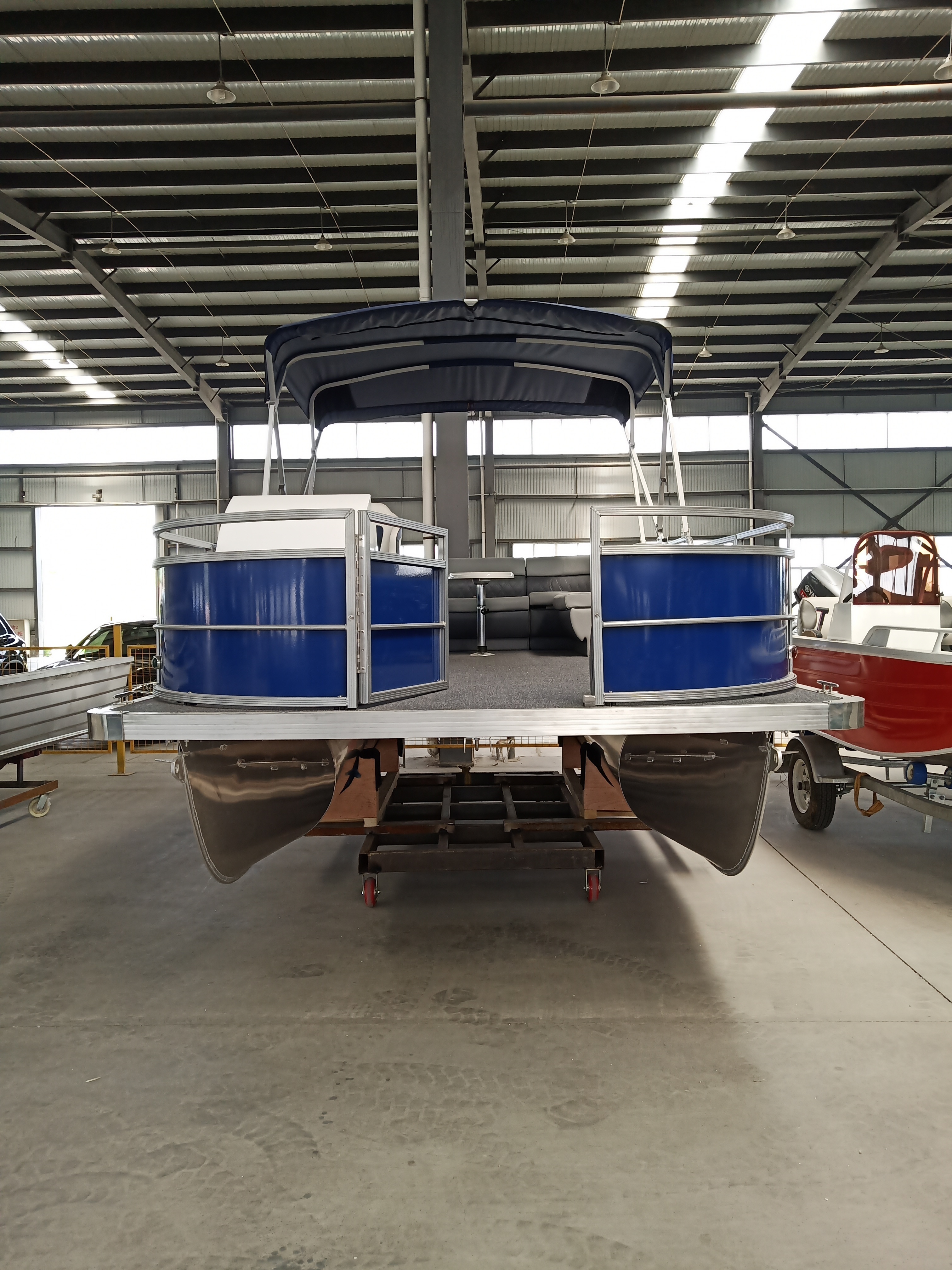 Factory 8.2m/27ft Wood Deck Pontoon Boat Full Kit