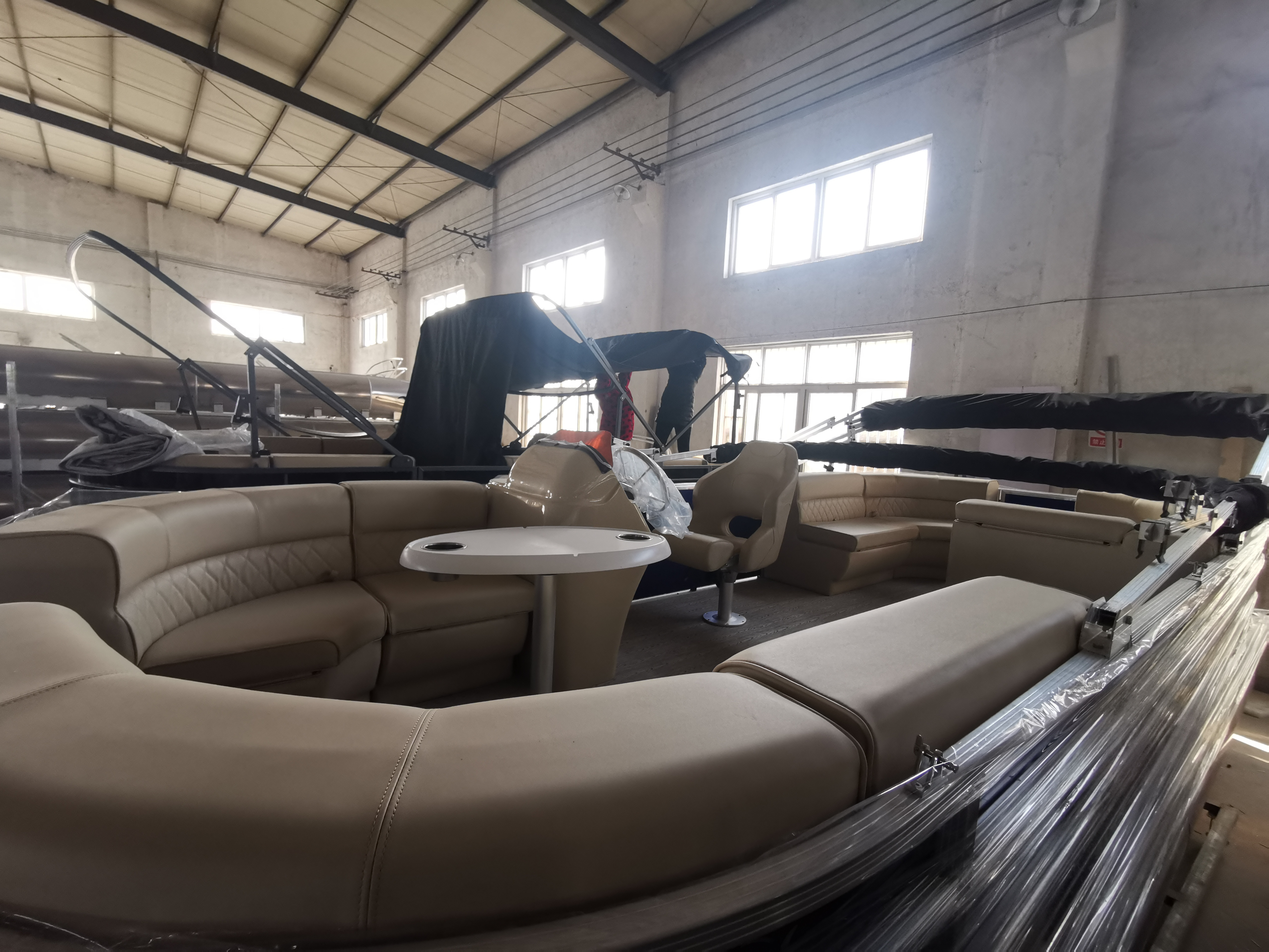 2023 Yacht Luxury Boat Aluminum Frame Pontoon Boat