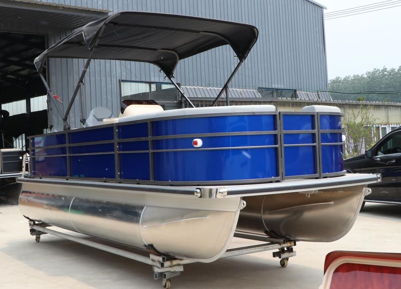 2023 7.0m/23ft New Luxury Pontoon Boat Commercial Party Boat With Motor For Sale