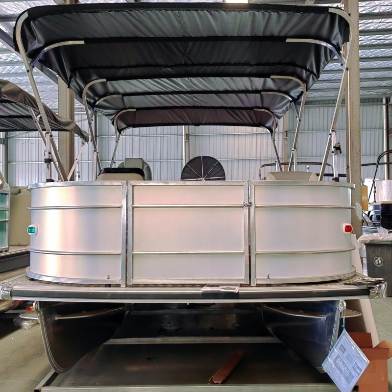 21ft 23ft 25ft Water Taxi Passenger Fishing Floating Aluminum Pontoon Boats for Sale