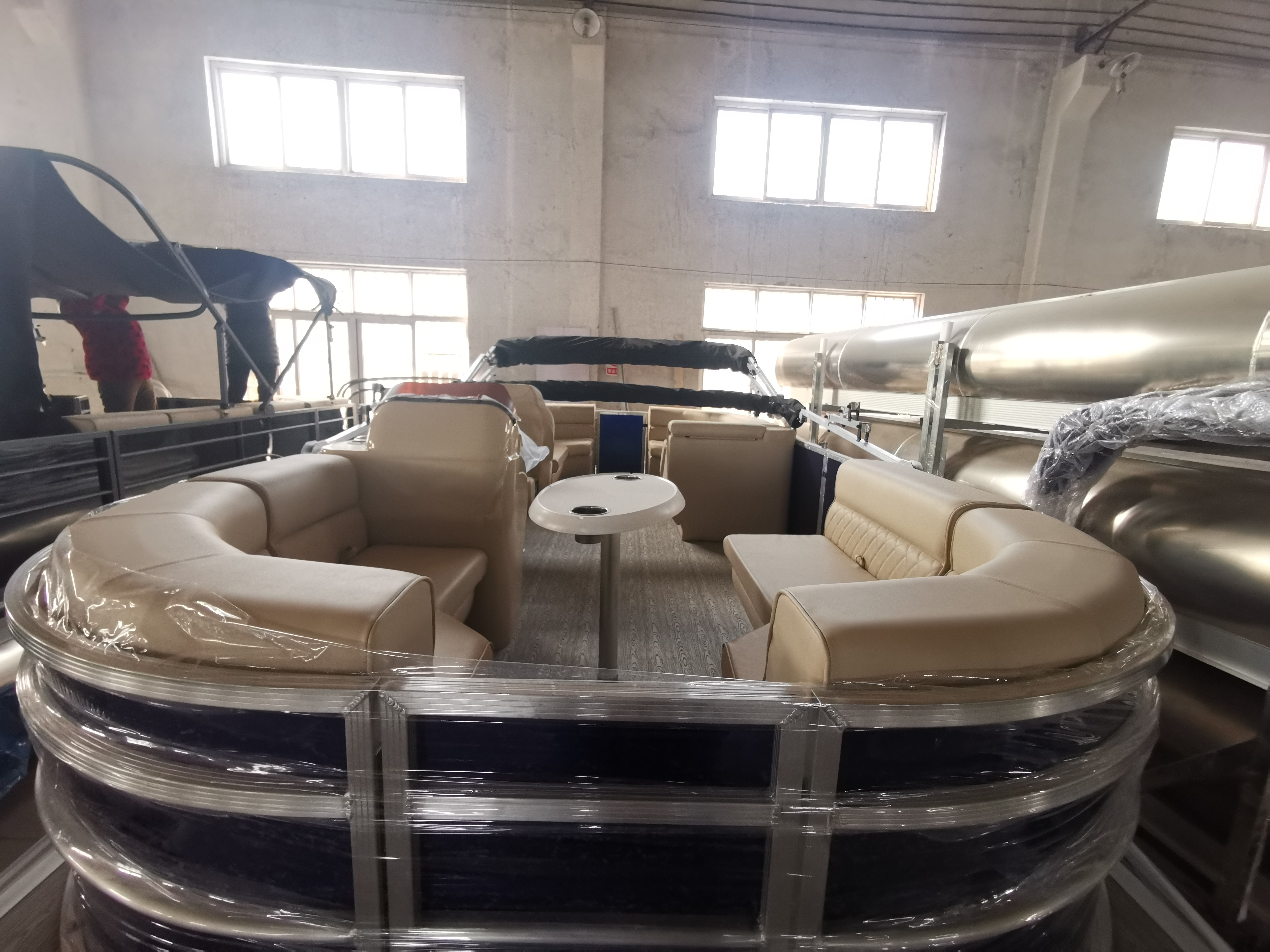 2023 Yacht Luxury Boat Aluminum Frame Pontoon Boat