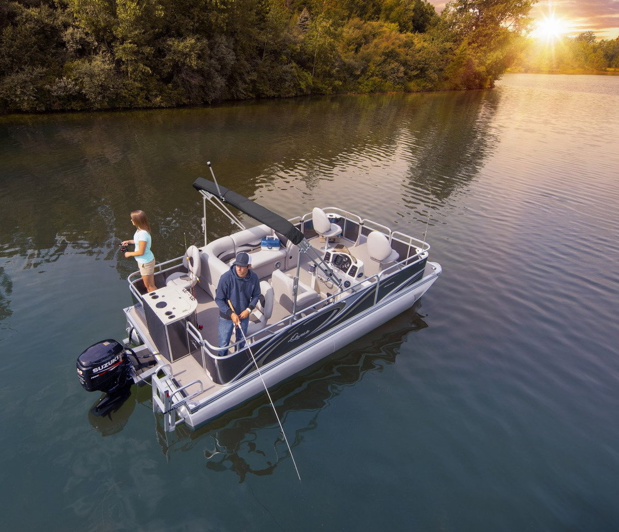 Allshine New Arrival  Luxury 2 Pontoon  Boat With Full Kit For Sale For Australia