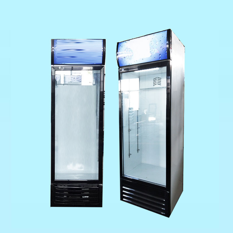 650L vertical cooler cold drink freezer retail freezer upright display freezer