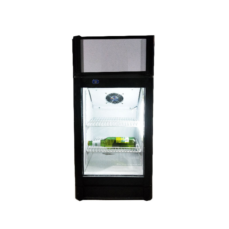 Counter top mini cooler 68L energy drink display fridge