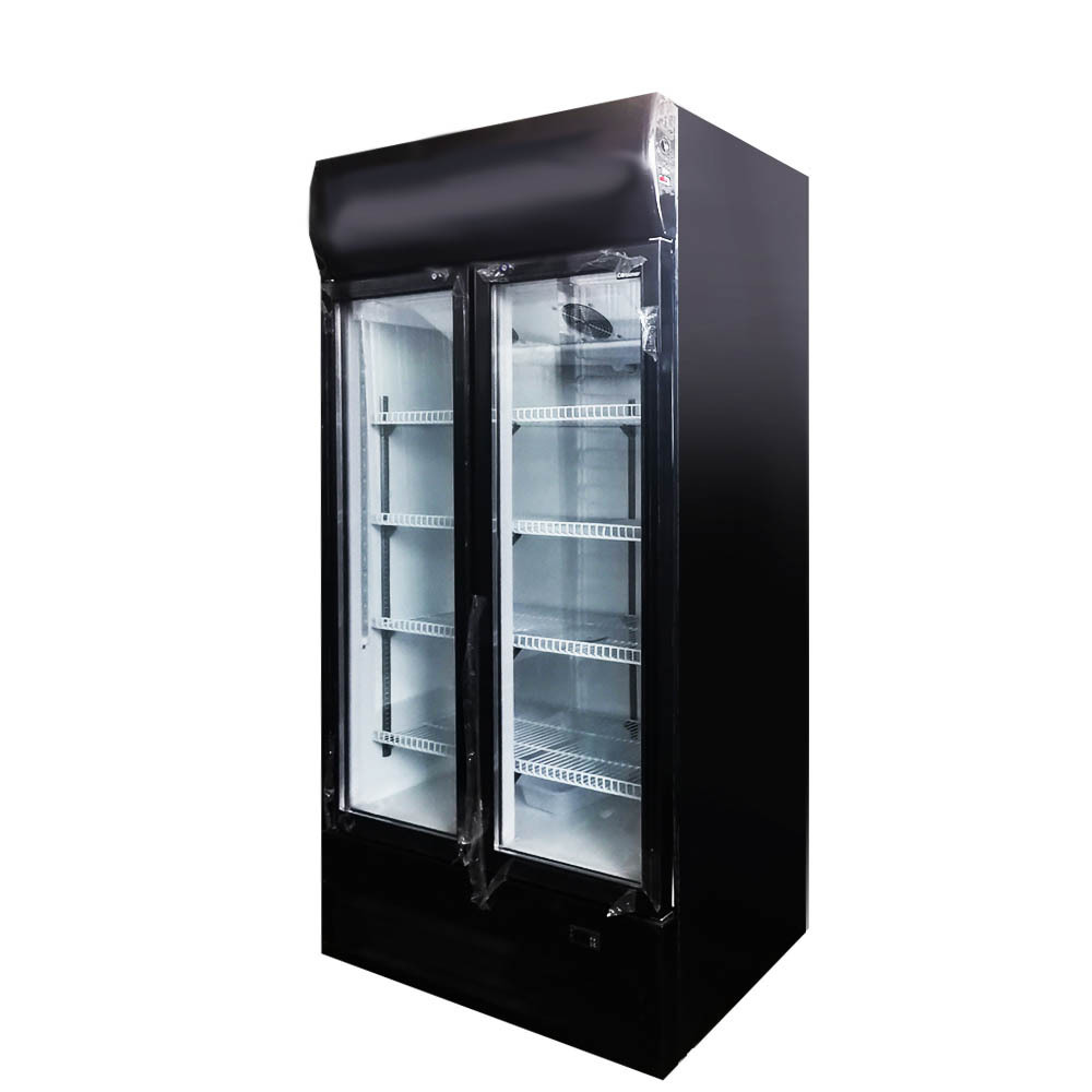 300L Single Glass Door Refrigerator Coca Display Cooler Cola Drink display vertical Fridge