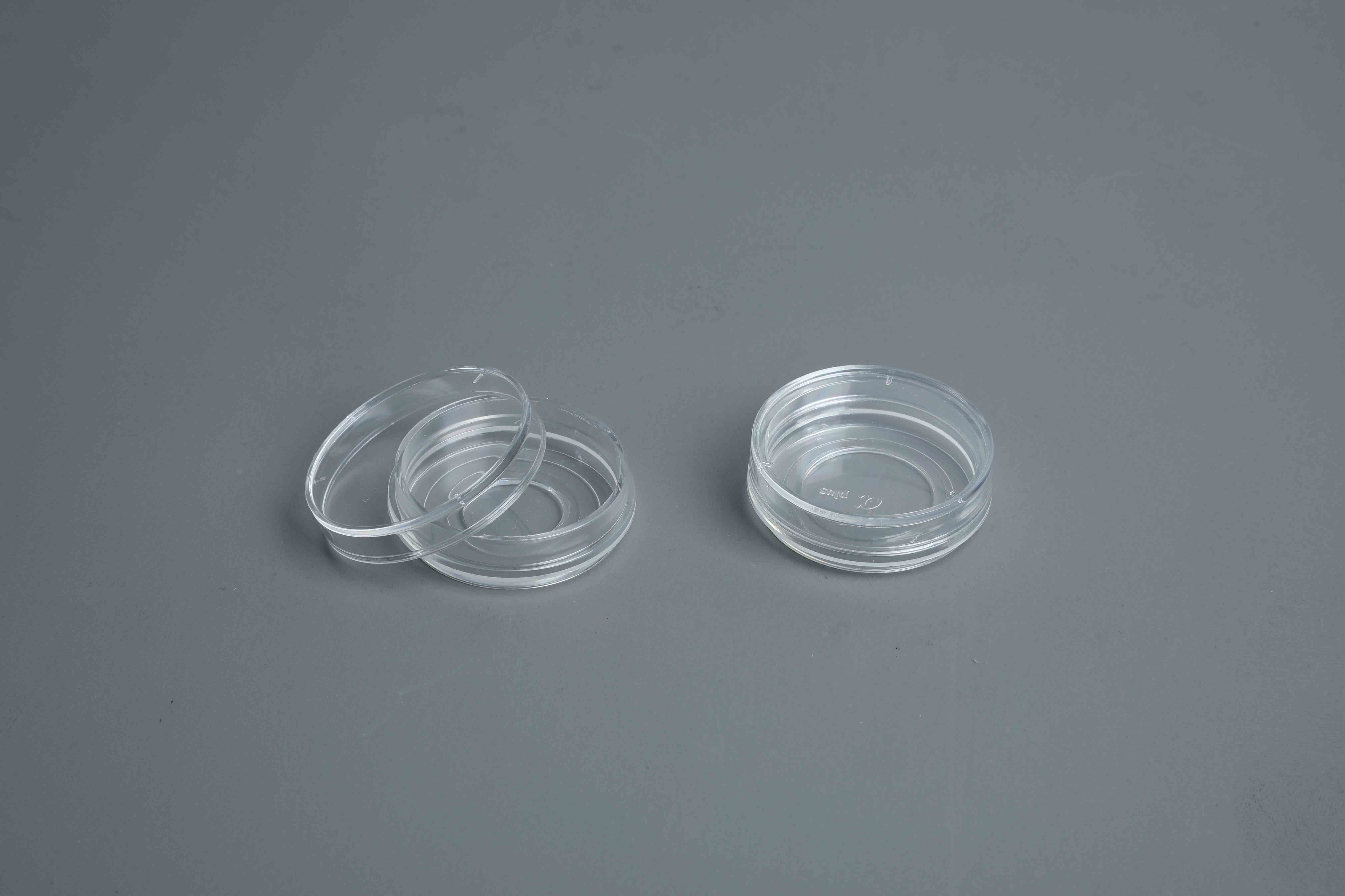 Mini  35 mm  glass bottom transparent center well petri dish sterile