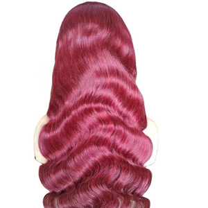 Amara best  13 x 6 hd lace frontal red wig body wave and brazilian hair wholesale in brazil and human red hair wigs 30 inch