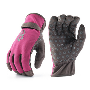 Silicone Shockproof non-slip microfiber touch screen spandex back elastic cuff mechanical work gloves