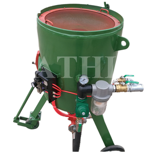 Portable Dry Type Sandblaster Machine/ Best Abrasive Cleaning Process China Sale Sand Blasting Pot