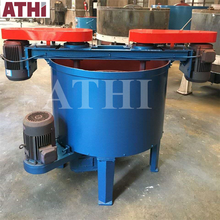 Automatic foundry casting clay sand muller type sand mixer for green sand reclamation line use