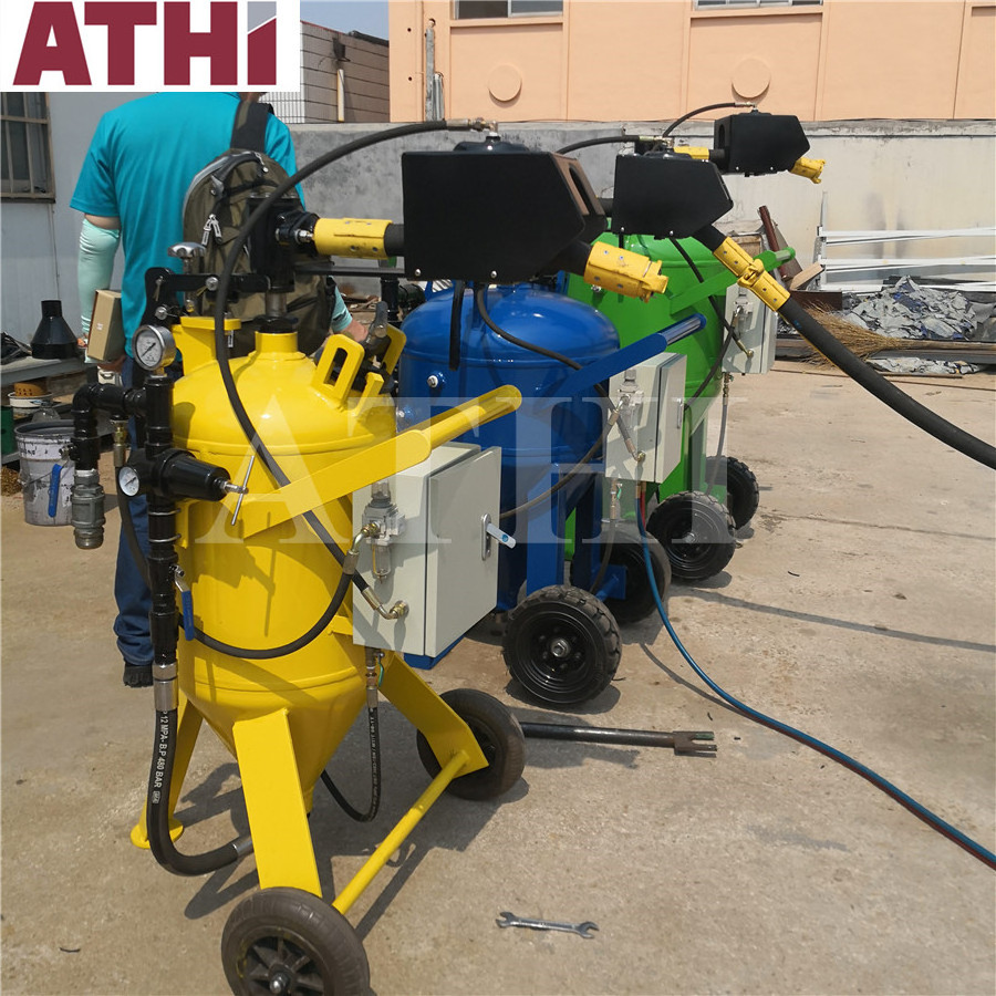 Wet Abrasive Sand Blasting Machine Portable Dustless Blasters for Commercial Paint Rust Removal and Surface Cleaning