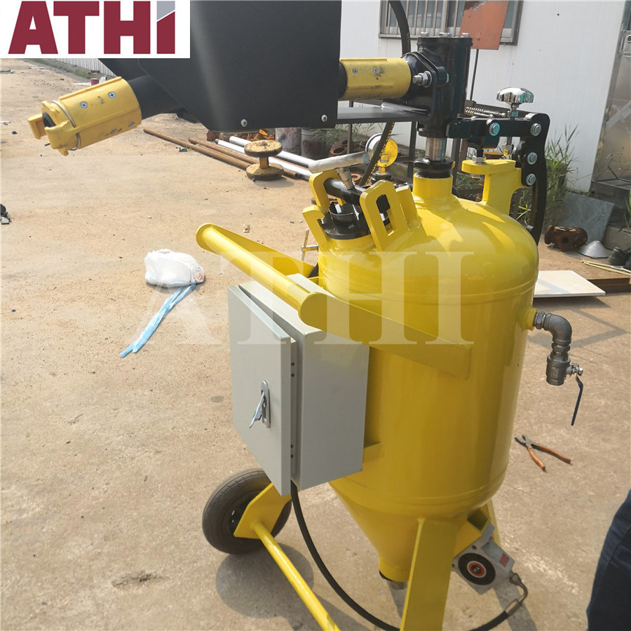 Water wet sand blaster rust removal sand blasting cleaning machine