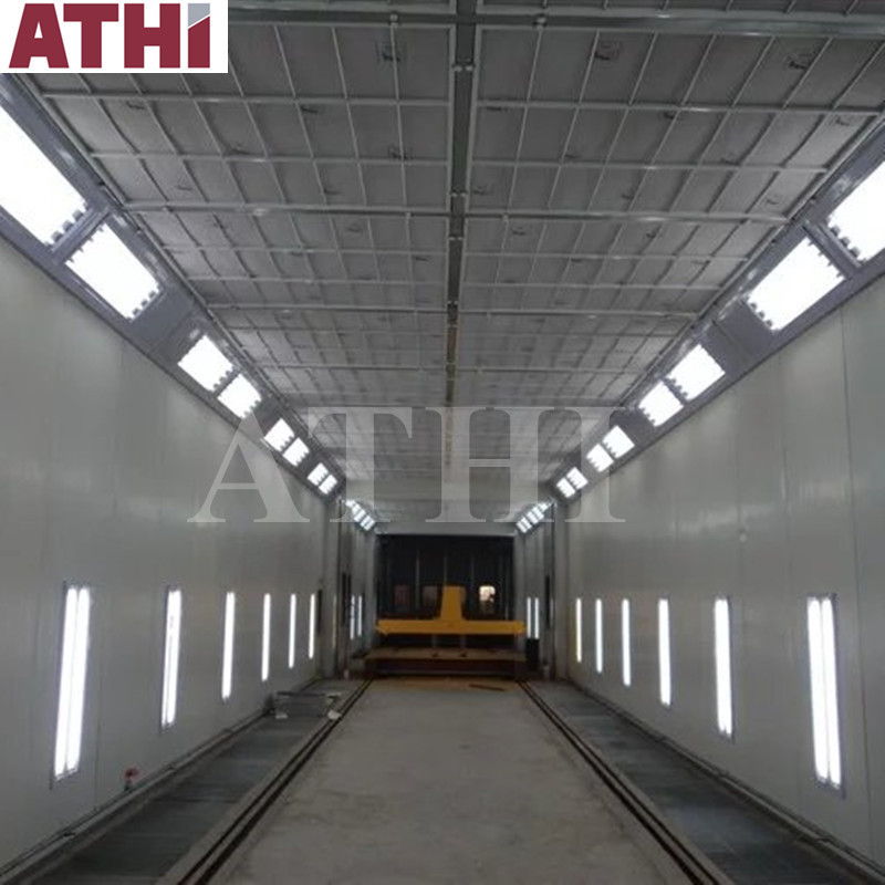 electrostatic  water curtain paint spray booth system with drying room for car wheel rims painting