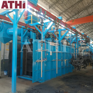 Continuous Hook Overhead Monorail Conveyor Shot Blasting Machine Price