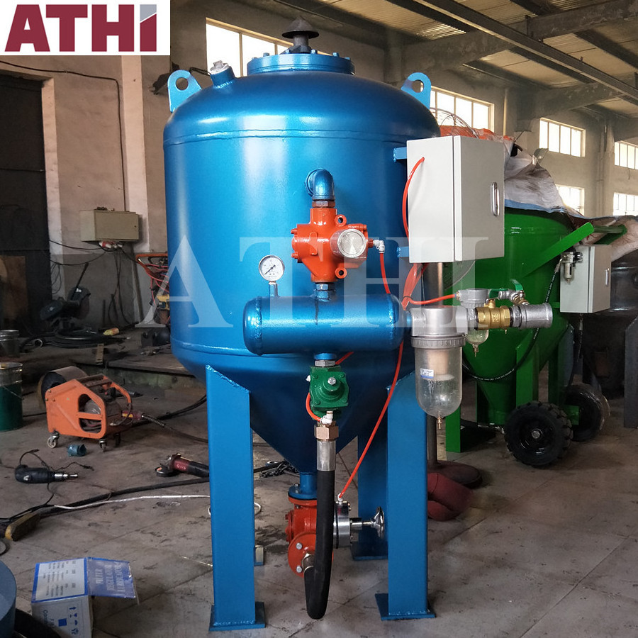 Q025 dry type industrial cleaning sand blaster equipment china supplier sand blasting machine with air compressor