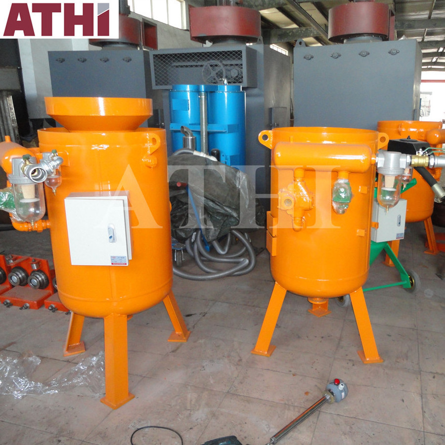 Portable Dry Type Sandblaster Machine/ Best Abrasive Cleaning Process China Sale Sand Blasting Pot