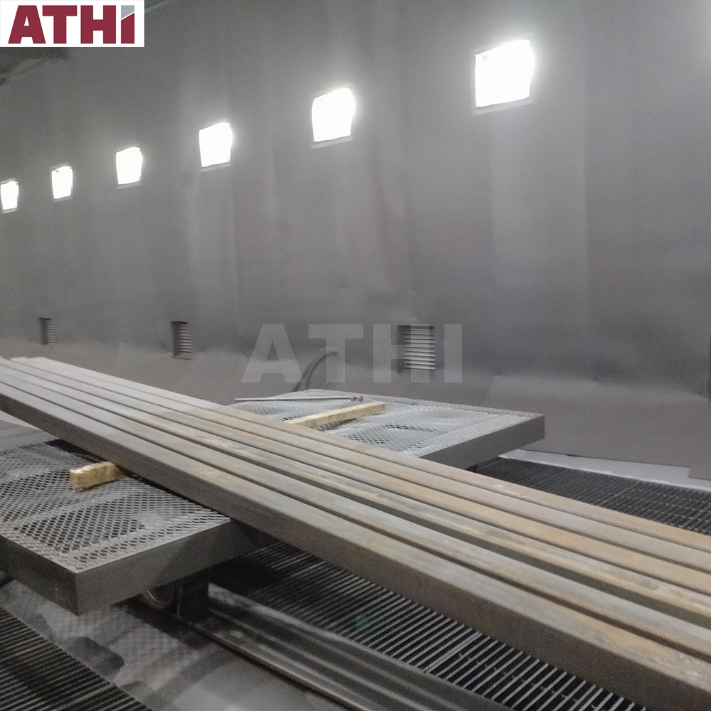 ATHI Industrial sandblast Liquid spraying room  and  drying room  line/sand blasting room price