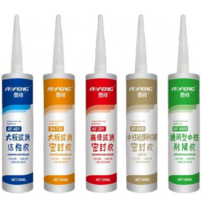 China Suppliers OEM Adhesive Calking Neutral Silicone Sealant with Black/White Super Glue for Window and Door