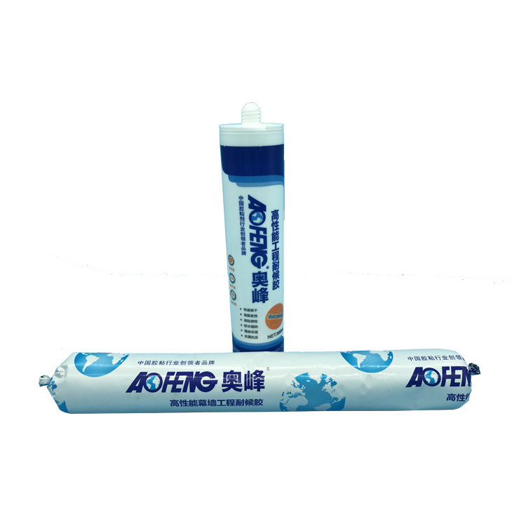 High viscosity sealant windshield direct glazing silicone sealant