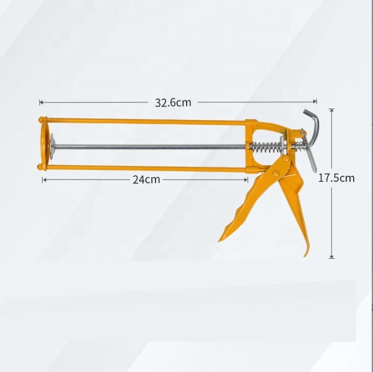 Professional Adhesive Glue Silicone Sealant Manual Gun Heavy Duty Manual Hand Skeleton Caulking Gun