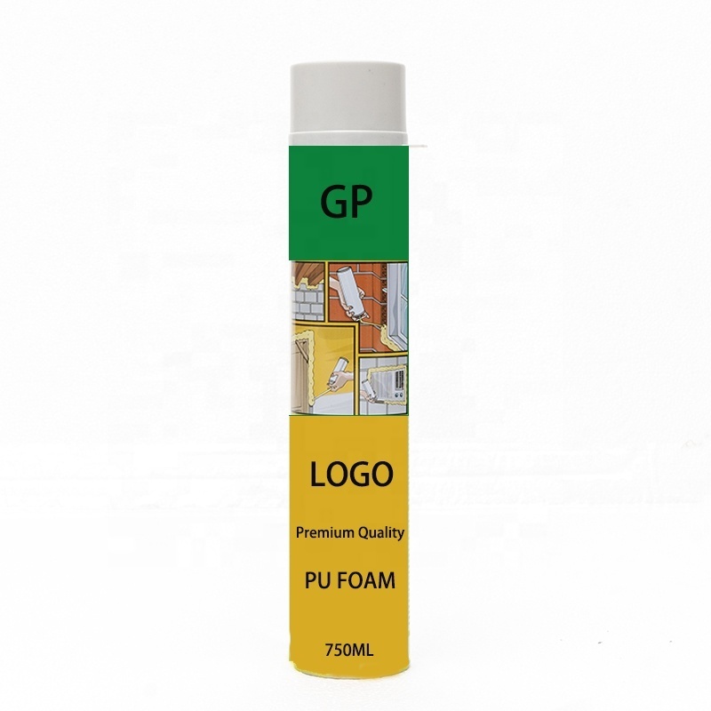 GP Pu Polyurethane Foam Spray Expanding Pu Foam Waterproof Sealant for Construction Windows & Door Frames