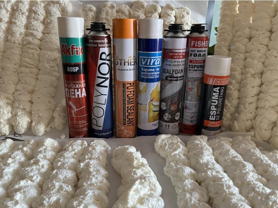 OEM Spray Adhesive Polyurethane Foam Colorful Strong PU Sealant For Construction