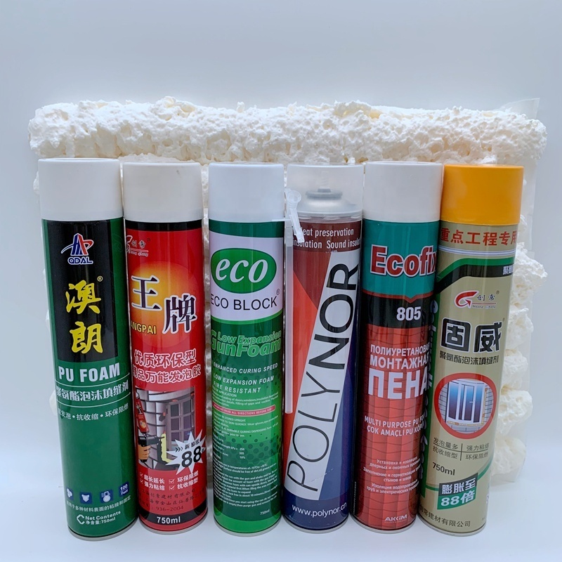 GP Pu Polyurethane Foam Spray Expanding Pu Foam Waterproof Sealant for Construction Windows & Door Frames