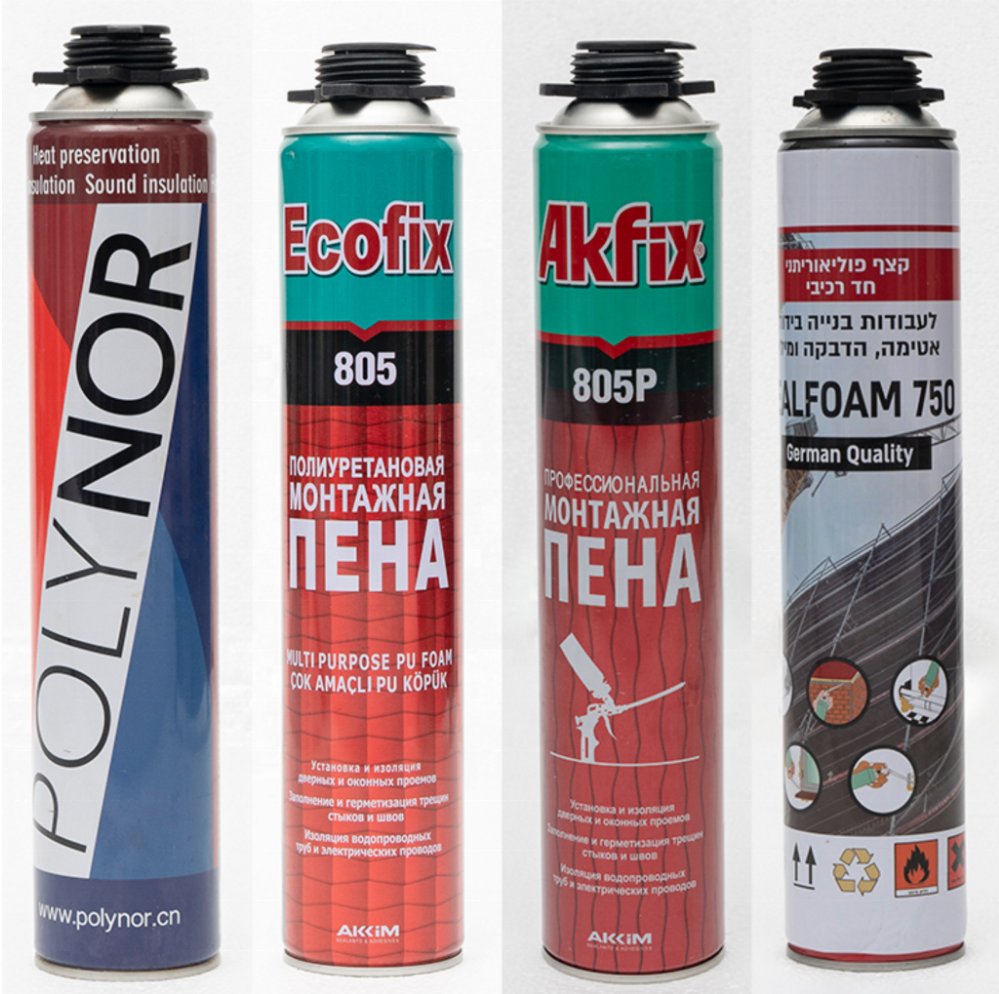 OEM Spray Adhesive Polyurethane Foam Colorful Strong PU Sealant For Construction