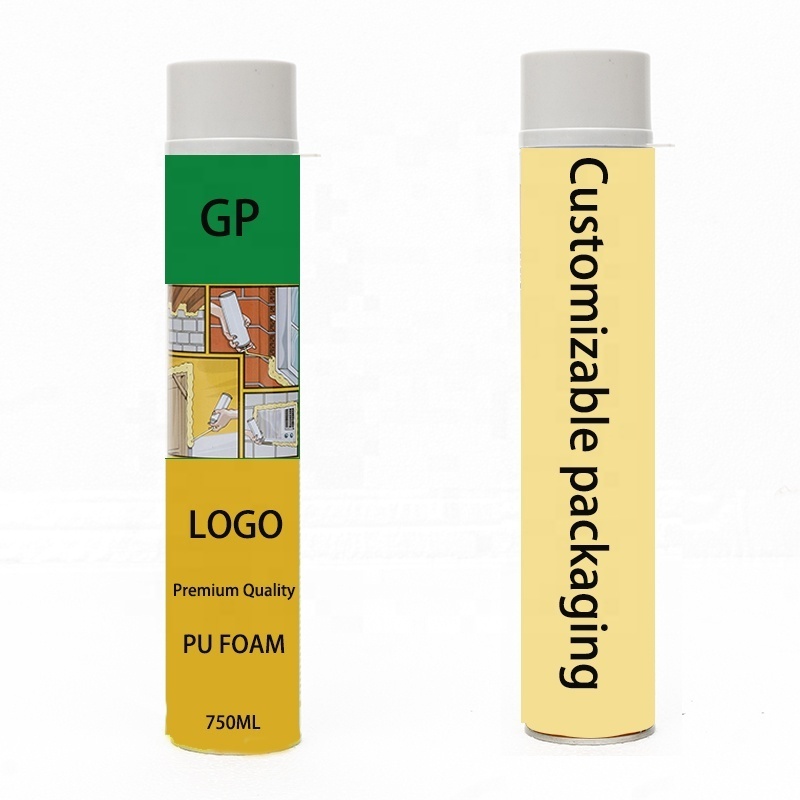 GP Pu Polyurethane Foam Spray Expanding Pu Foam Waterproof Sealant for Construction Windows & Door Frames