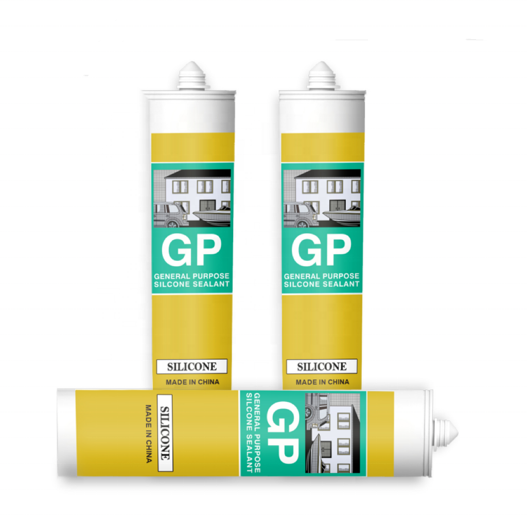 Free samples White Clear Black Construction Use GP Silicone Sealant Adhesive factory cheap price