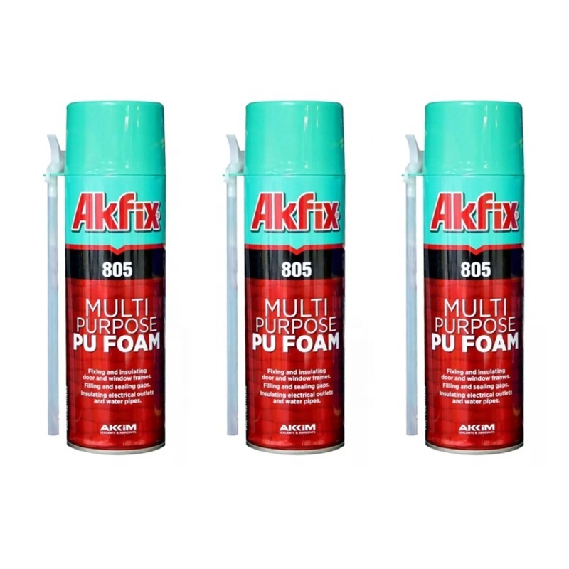 500ML Foam Expanding  Liquid Expanding insulation Mount Good Hardness Gap Filling Spray Pu Polyurethane Foam