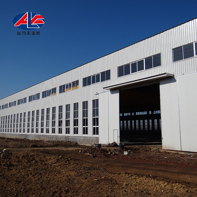 Long-Span Large Scale Steel Structure Warehouse Prefabricated Building Low Cost Price Light Gauge Steel Frame Structure