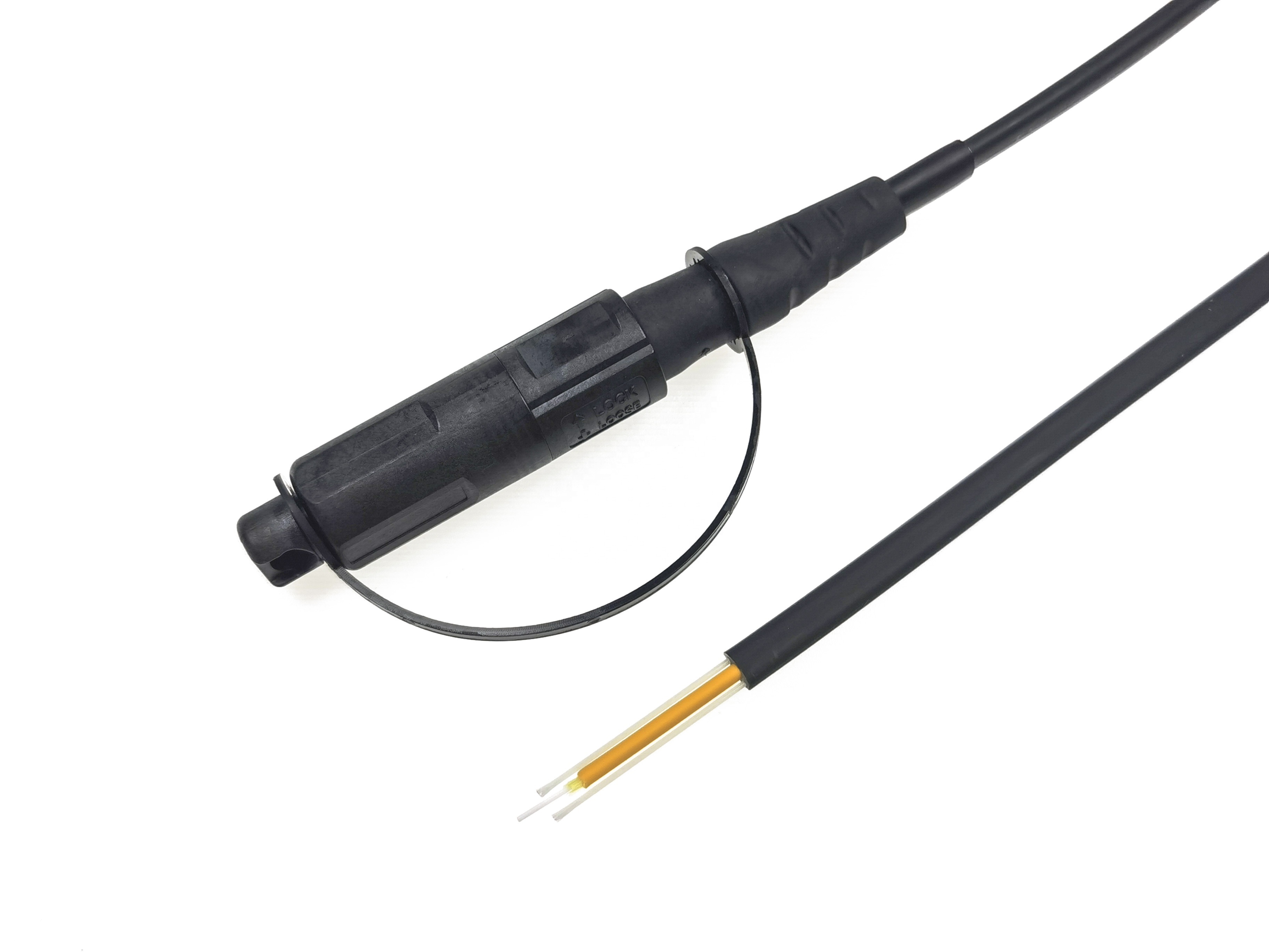 IP67 Pigtail Waterproof Fiber Optic  MINI SC APC connector compatible with corning OptiTap