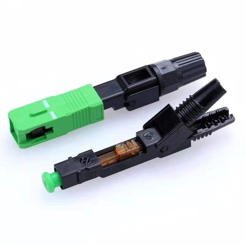 fiber optical FTTH fast connector  Embedded SC/UPC/APC  Fiber Optic Fast Field Quick Connector For Drop Cable