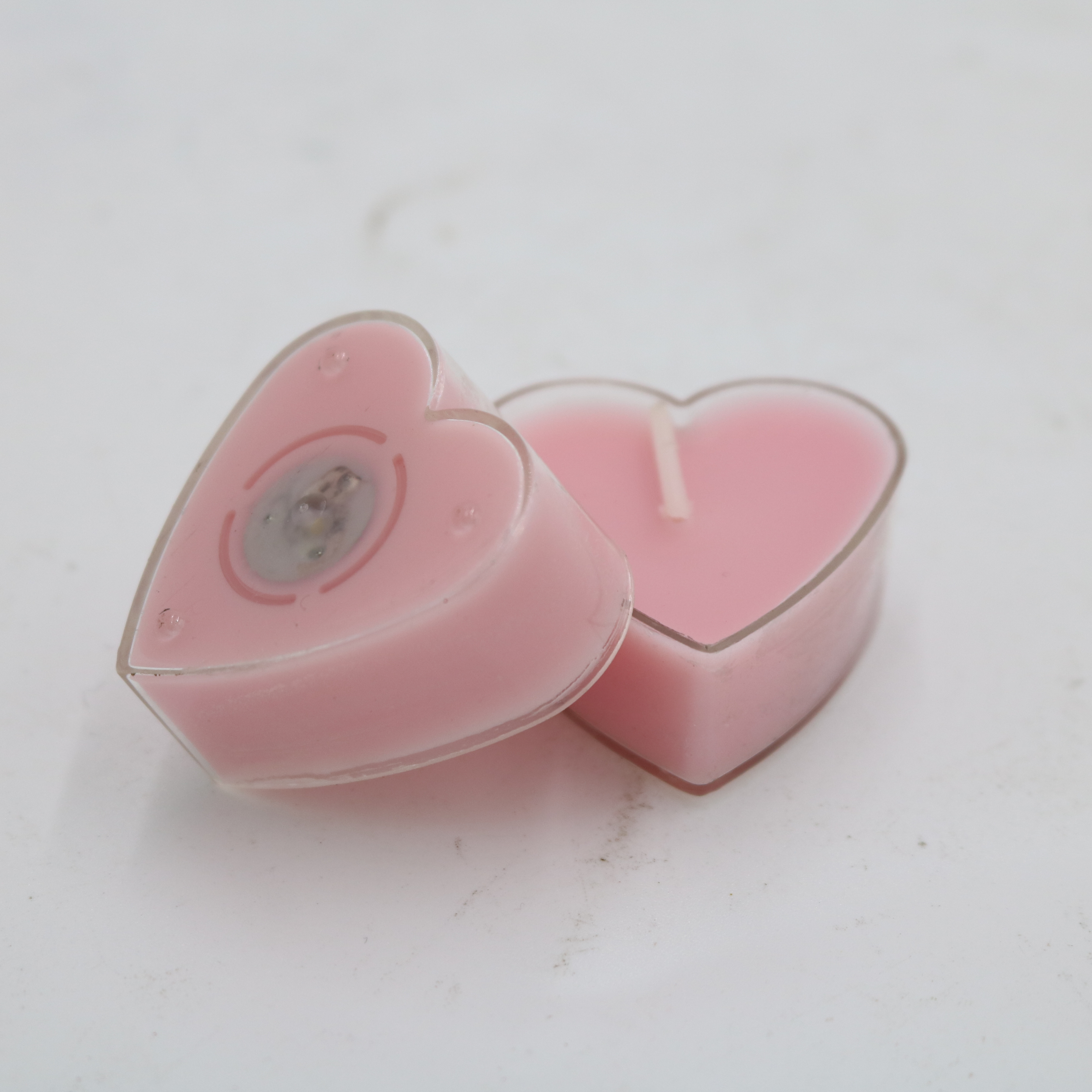 candles scented colored soy wax tea light heart shaped candles