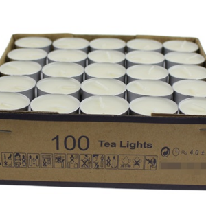 AROMA HOME 100pcs Customized Color Mini Tealight Candle White Color Soy Wax Scented Tealight Candle