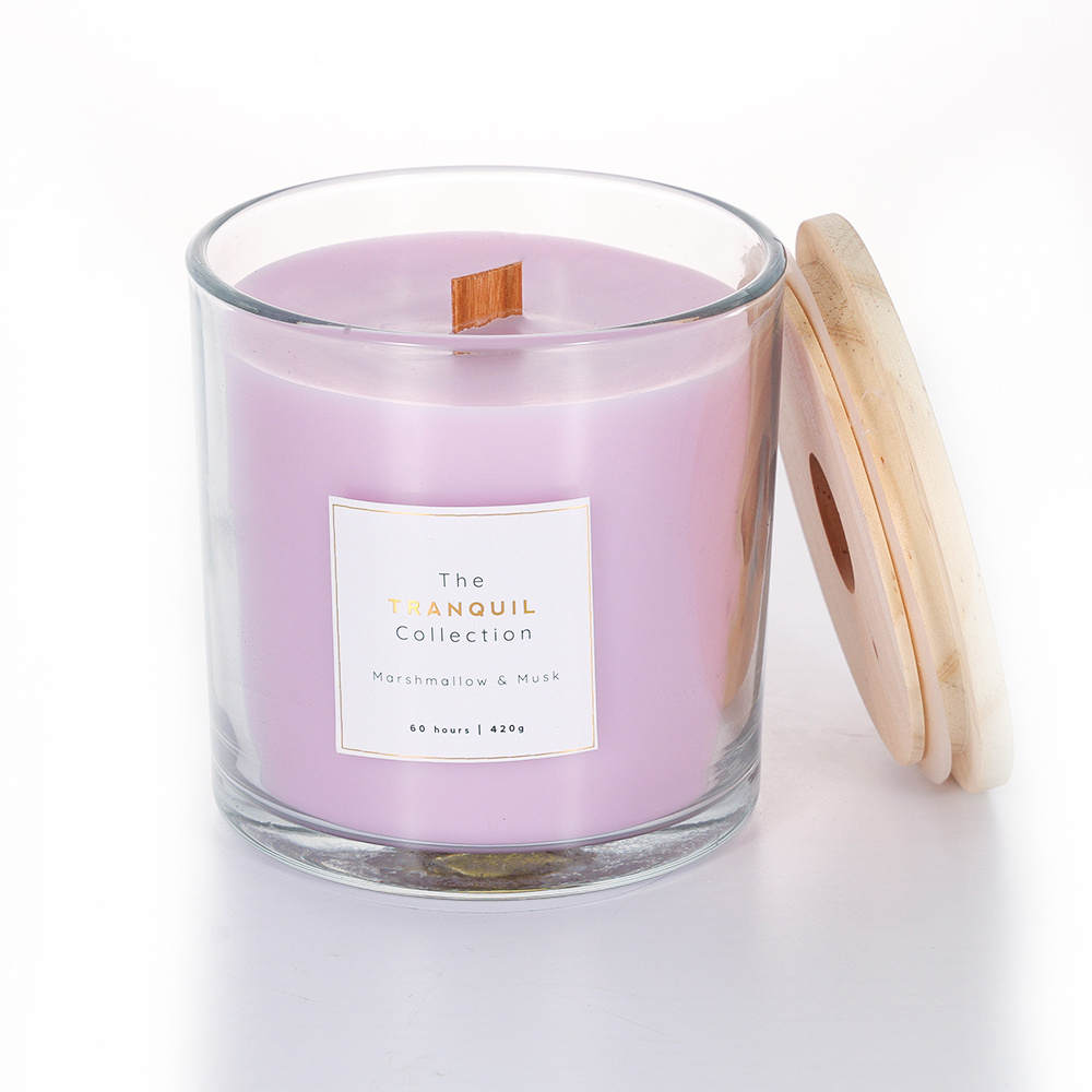 Wholesale Luxury Customised Private Label Colored Long Candles Pink Big Size Soy Wax Woodwick Scented Candles In Bulk