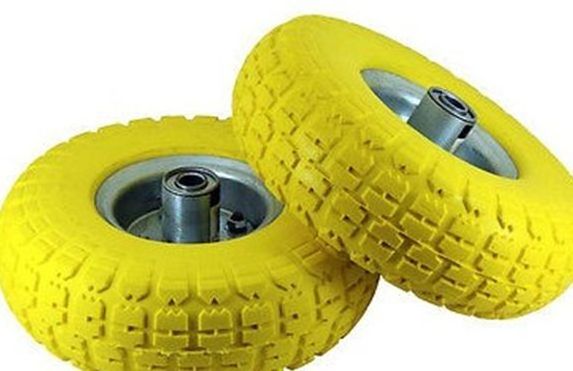 PU foam wheel 350-4  PU Flat Free wheel for Garden Carts hand truck wheel