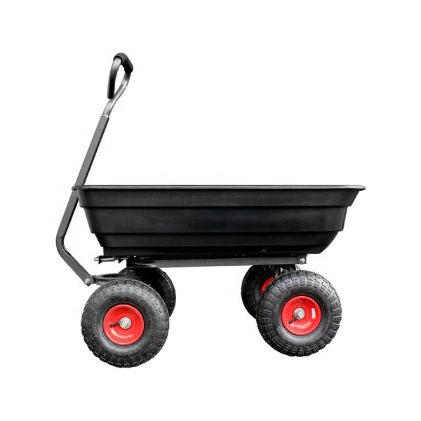 67 L  Poly Tray Tool Cart ,dump garden cart poly cart