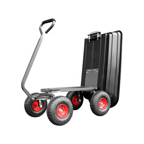 67 L  Poly Tray Tool Cart ,dump garden cart poly cart