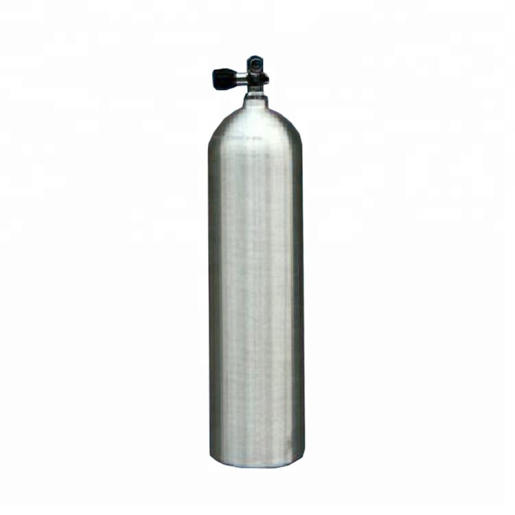 Aluminum Alloy Material High Pressure 10L Small Oxygen Tank for Diving