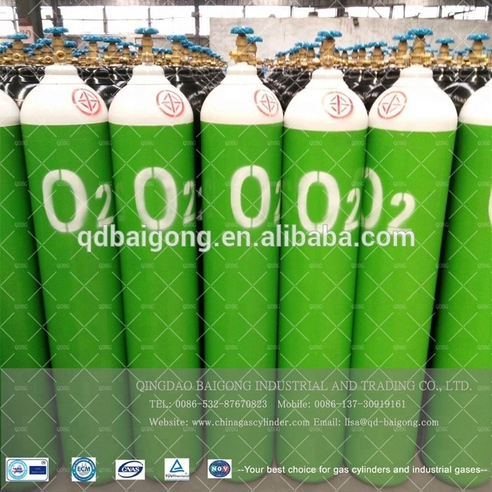 BTIC JP Brand 40L 6M3 Oxygen Gas Cylinder