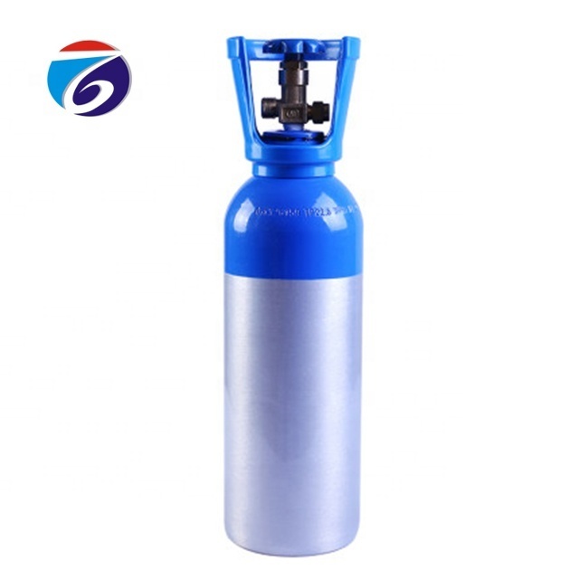 Seamless Steel Small Portable Oxygen Cylinder 10L Mini Size 1.5M3 Volume Bottle