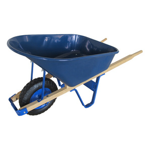 WB6606 200KG Load Capacity Hot selling Heavy Duty Industrial Construction Wooden Handles Wheelbarrow electric wheelbarrow