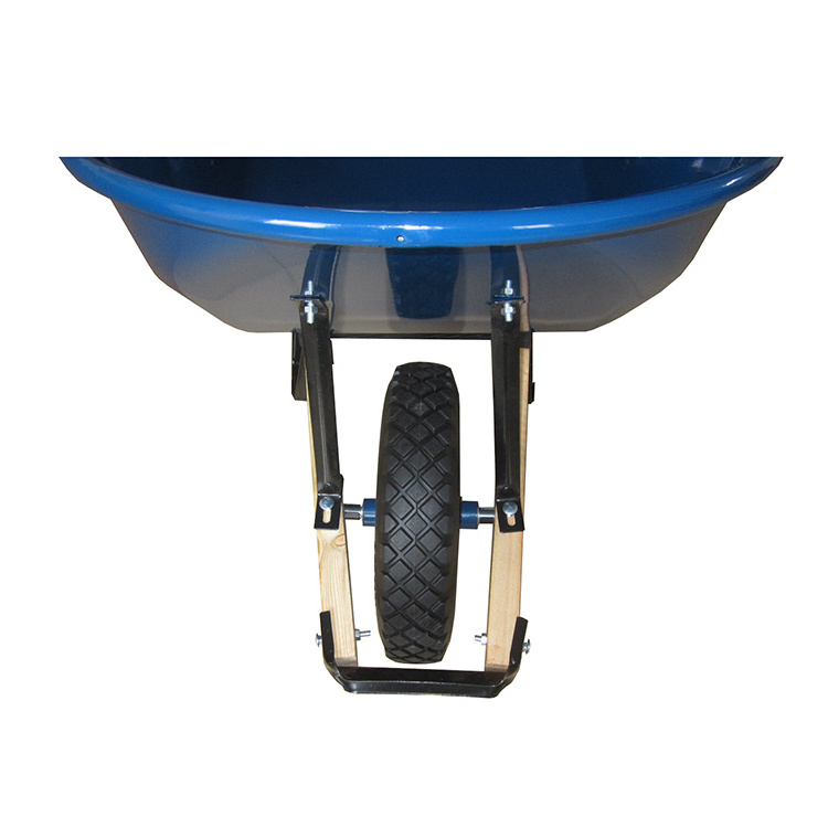 WB6606 200KG Load Capacity Hot selling Heavy Duty Industrial Construction Wooden Handles Wheelbarrow electric wheelbarrow