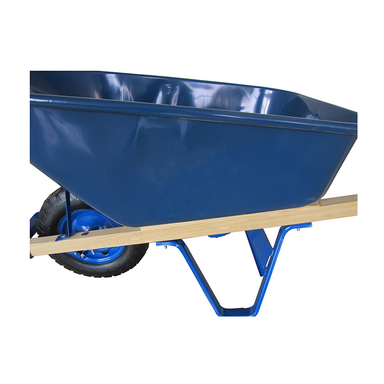 WB6606 200KG Load Capacity Hot selling Heavy Duty Industrial Construction Wooden Handles Wheelbarrow electric wheelbarrow