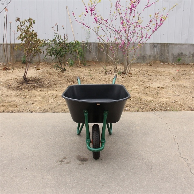 China Industrial Wheelbarrow Manufacturer Large tray wheel barrow WB7401A Australia wheelbarrows wheelbarrow four wheels