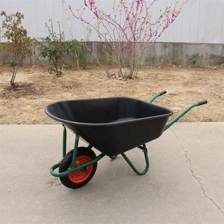 China Industrial Wheelbarrow Manufacturer Large tray wheel barrow WB7401A Australia wheelbarrows wheelbarrow four wheels